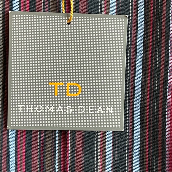 Thomas Dean Striped Button Down XL NWT - Picture 4 of 7
